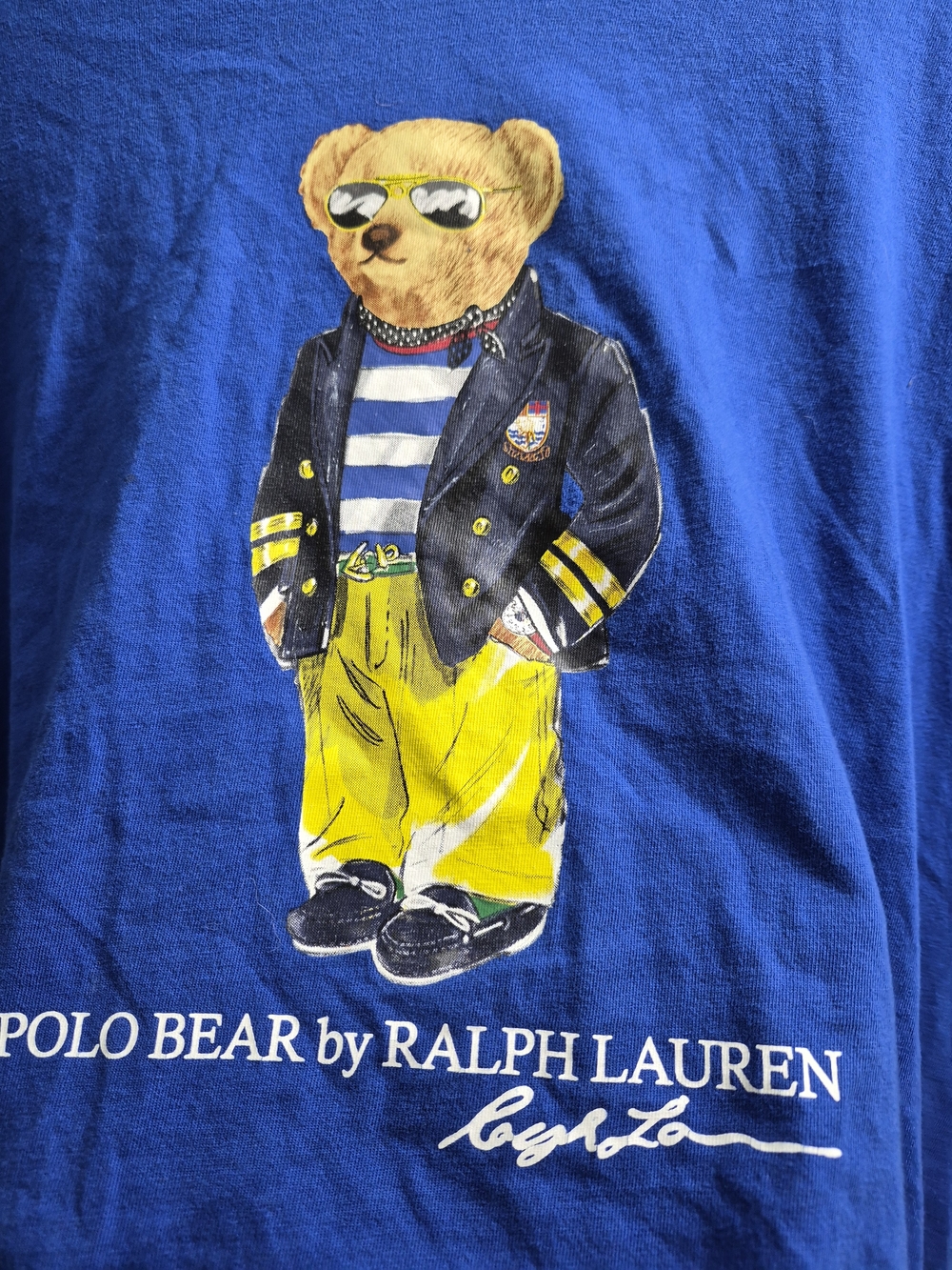 Ralph Lauren Men Polo Bear Graphic Tee - Blue